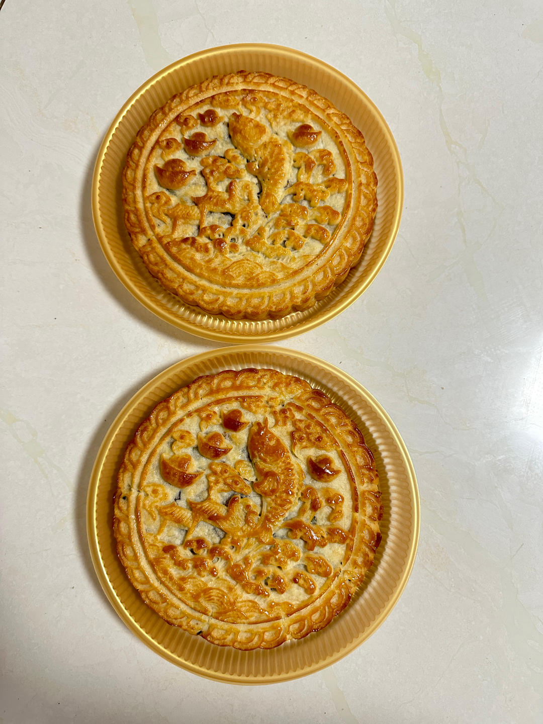 清真 不用转化糖浆 不加臭粉 无需回油 的老式月饼皮的做法