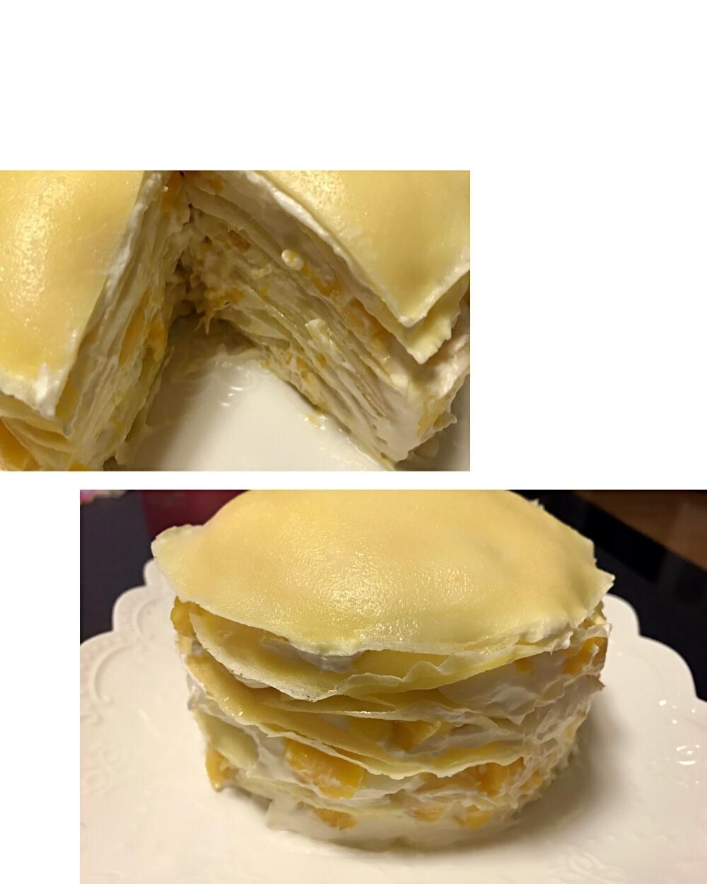 芒果千层蛋糕，100%成功告别煎皮无能