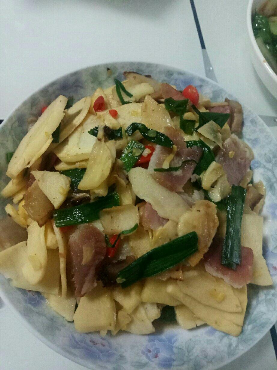 冬笋炒腊肉
