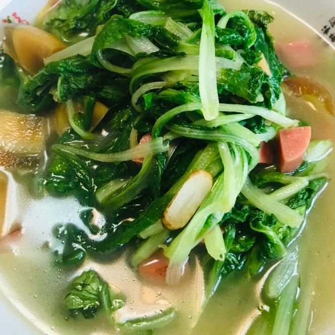 天真可爱又耐揍做的汤鲜味浓的上汤鸡毛菜