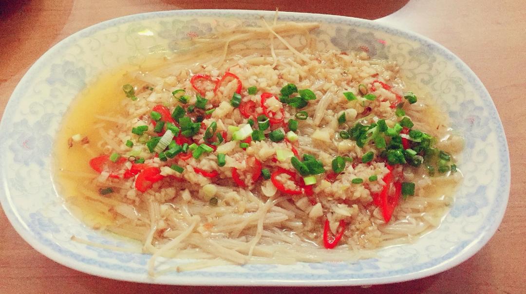 蒜蓉蒸金针菇