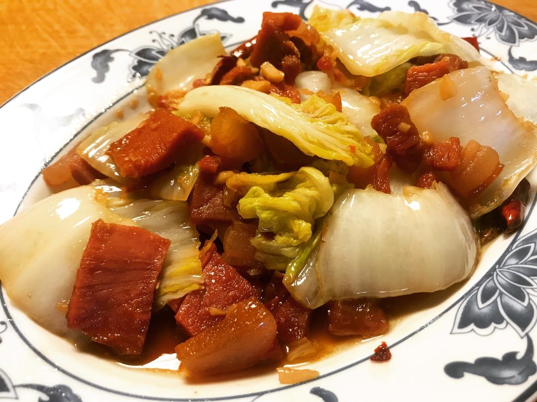 大白菜炒腊肉