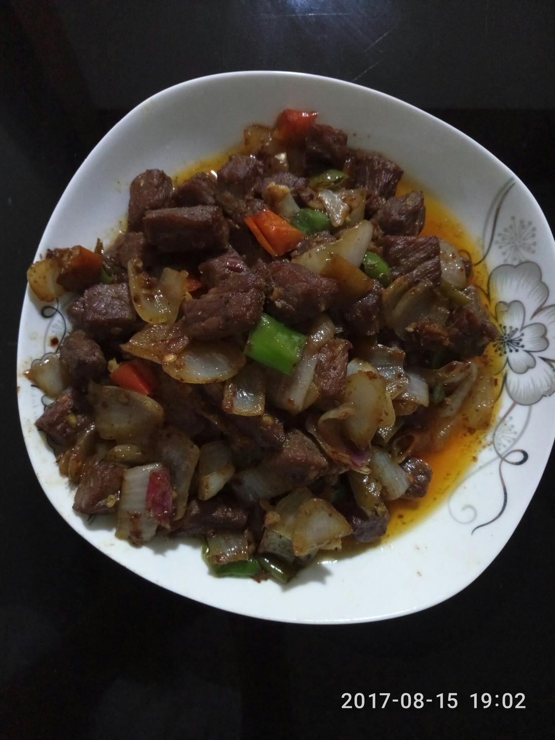 孜然牛肉粒