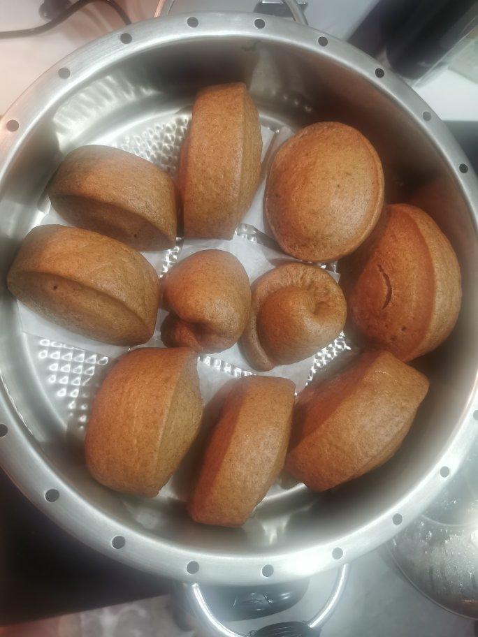 黑麦红糖馒头