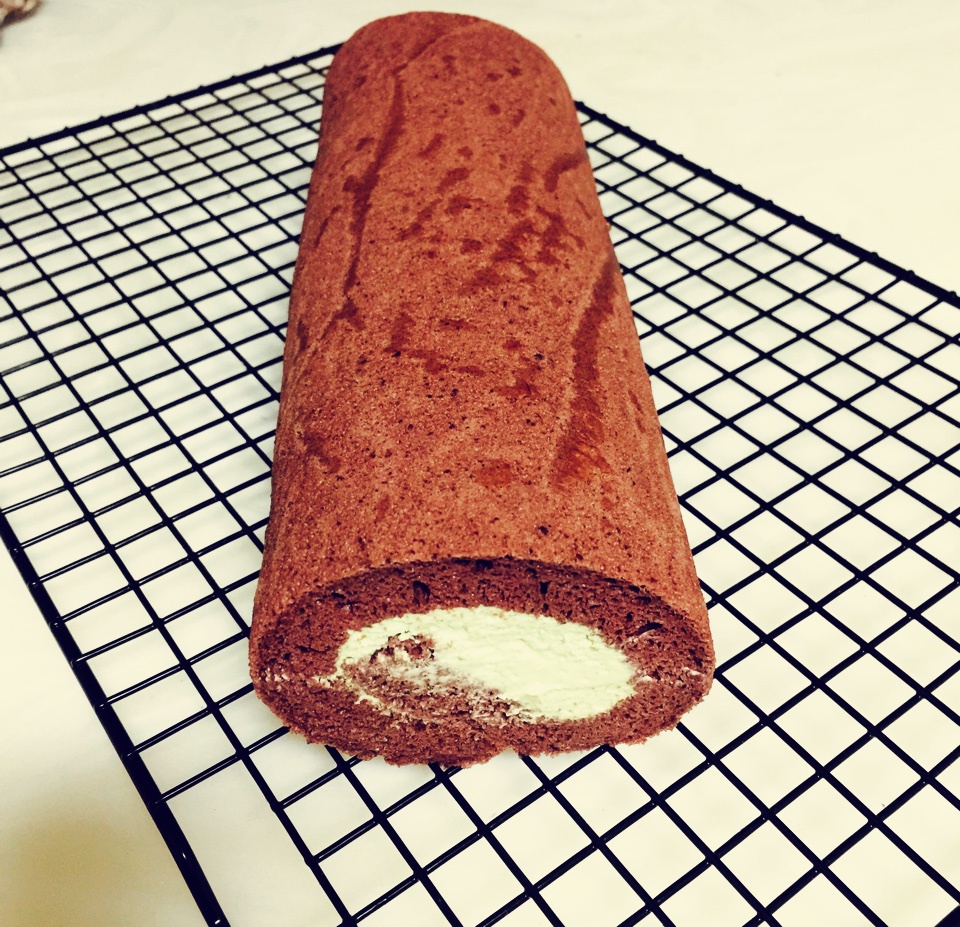 抹茶红豆蛋糕卷（福田淳子版）