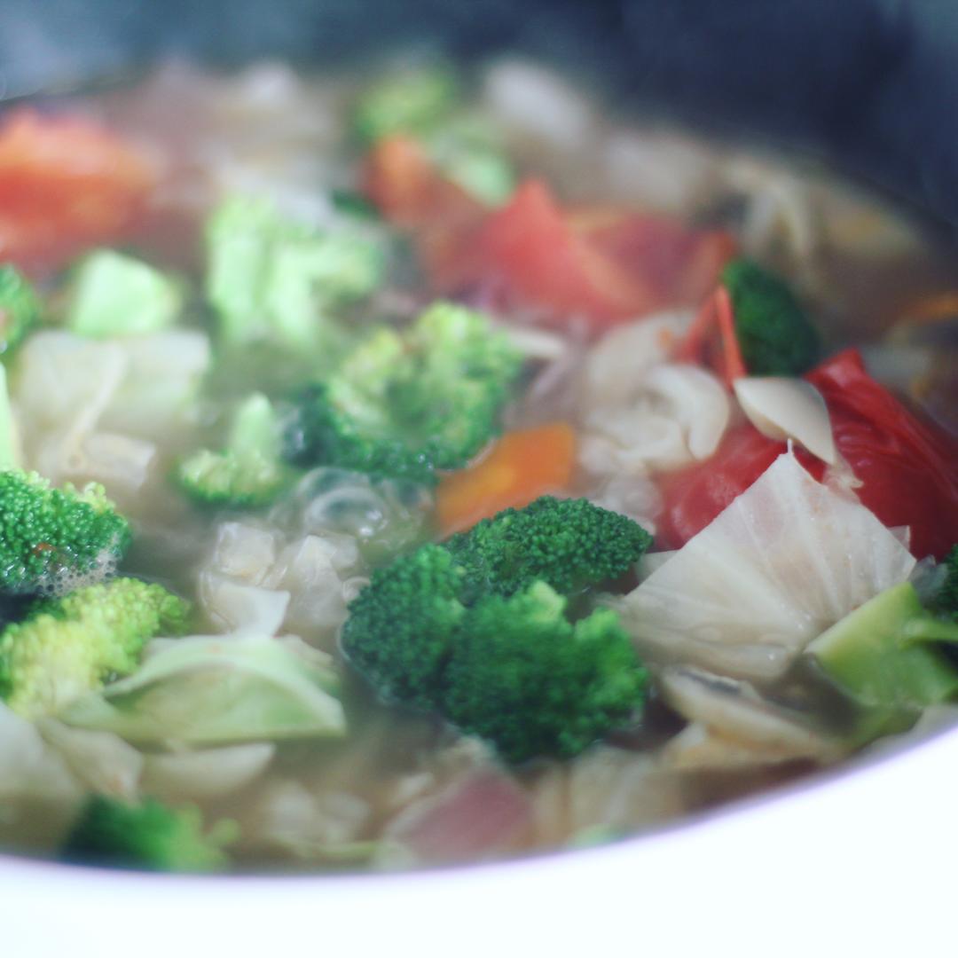 快手鸡汁蔬菜浓汤的做法