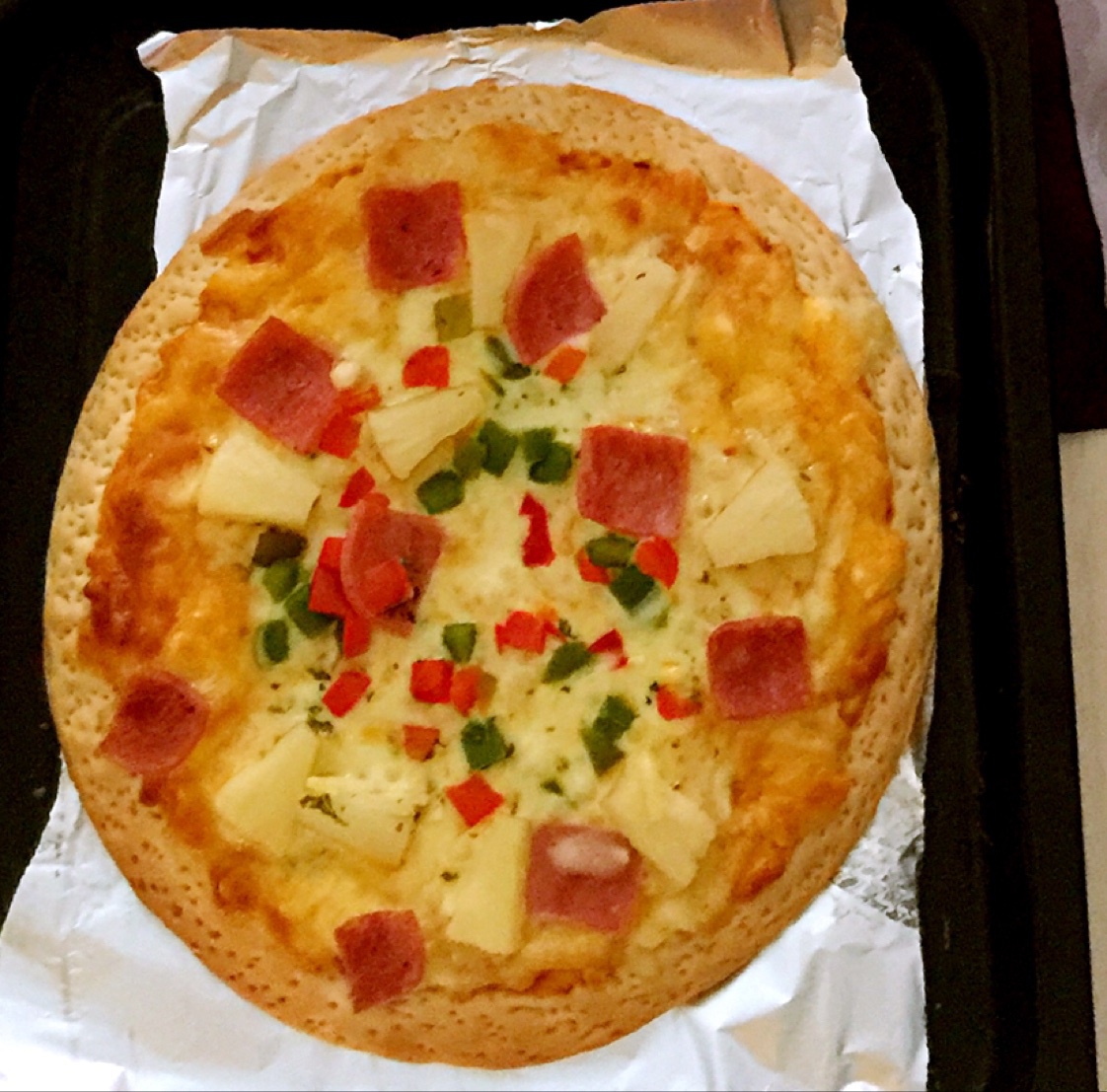 平底锅脆底香肠披萨