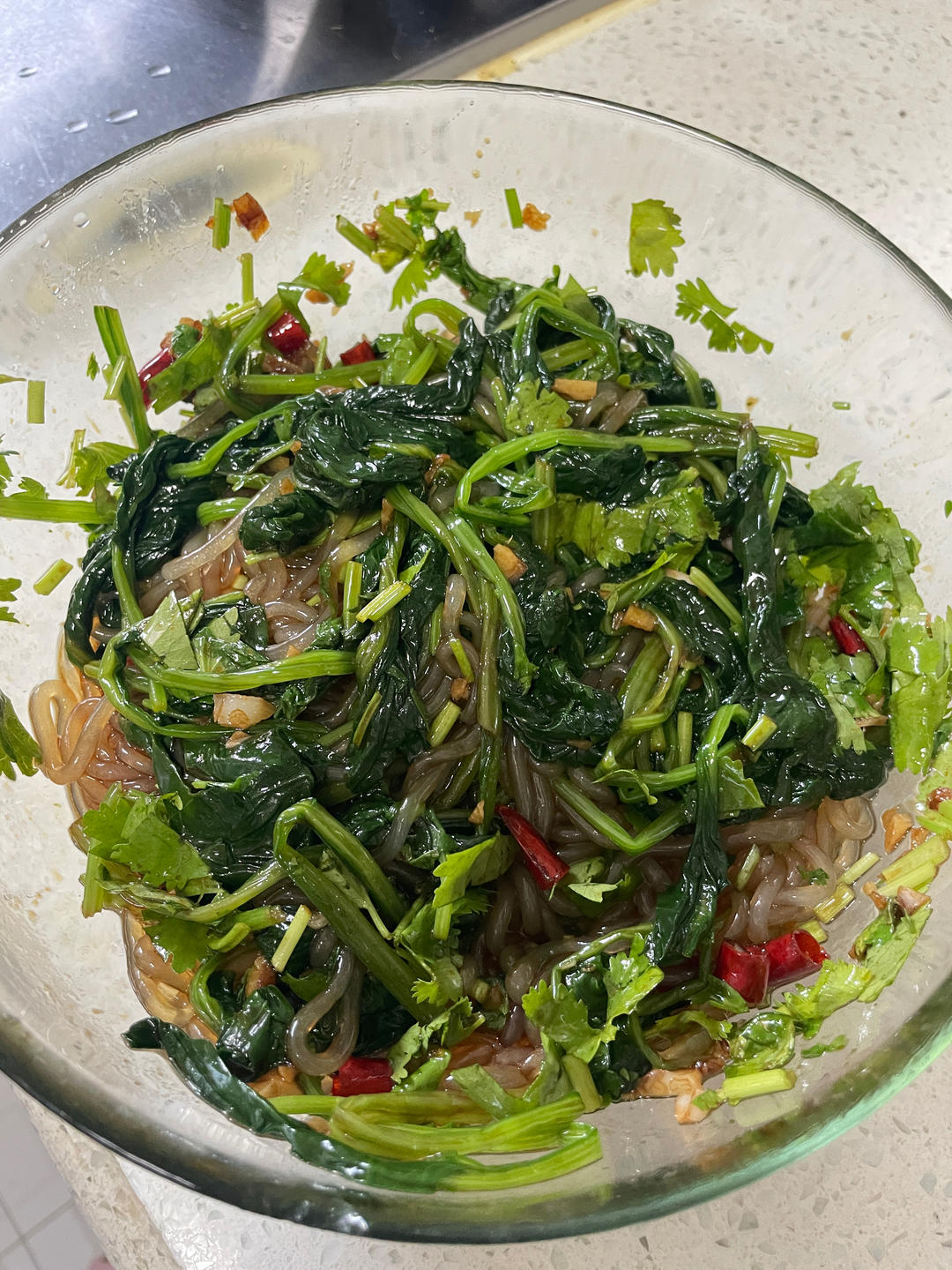 万能凉拌菜料汁（凉拌菠菜粉丝）