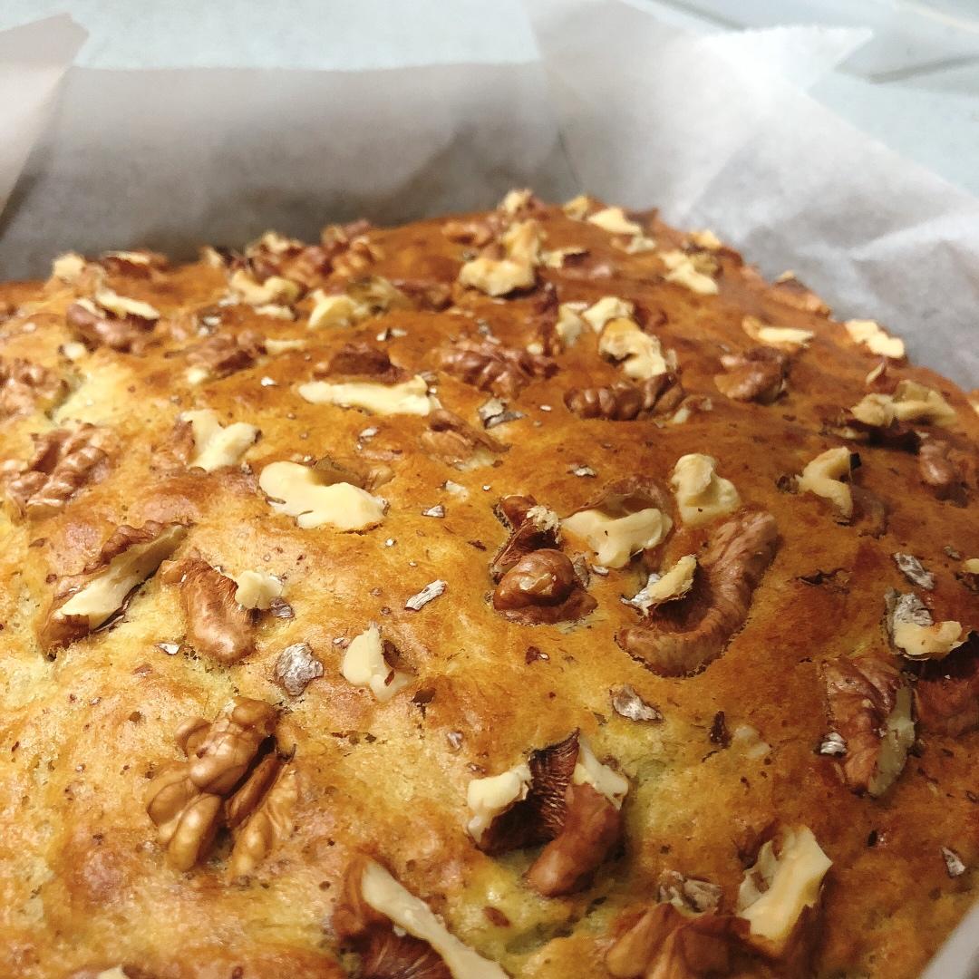 香蕉核桃蛋糕（低油少糖健康版）