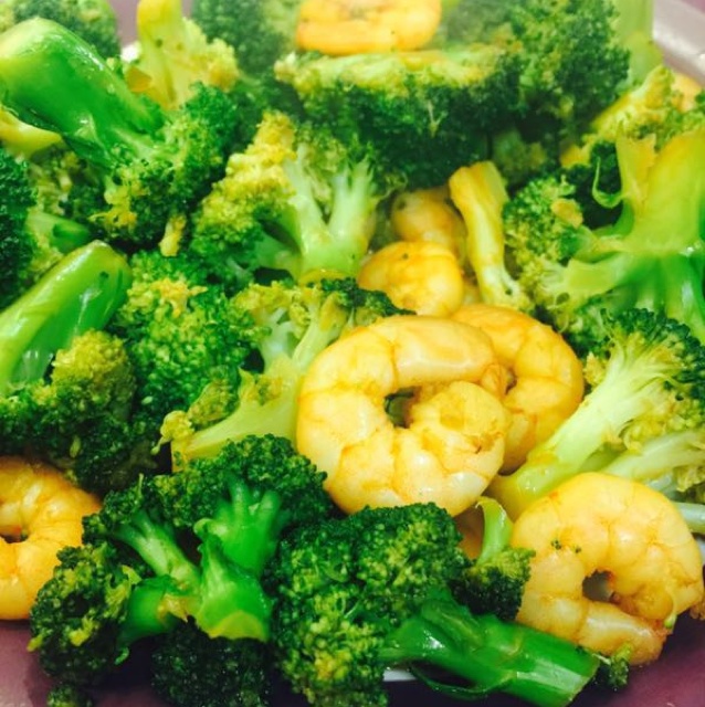 西兰花炒虾仁