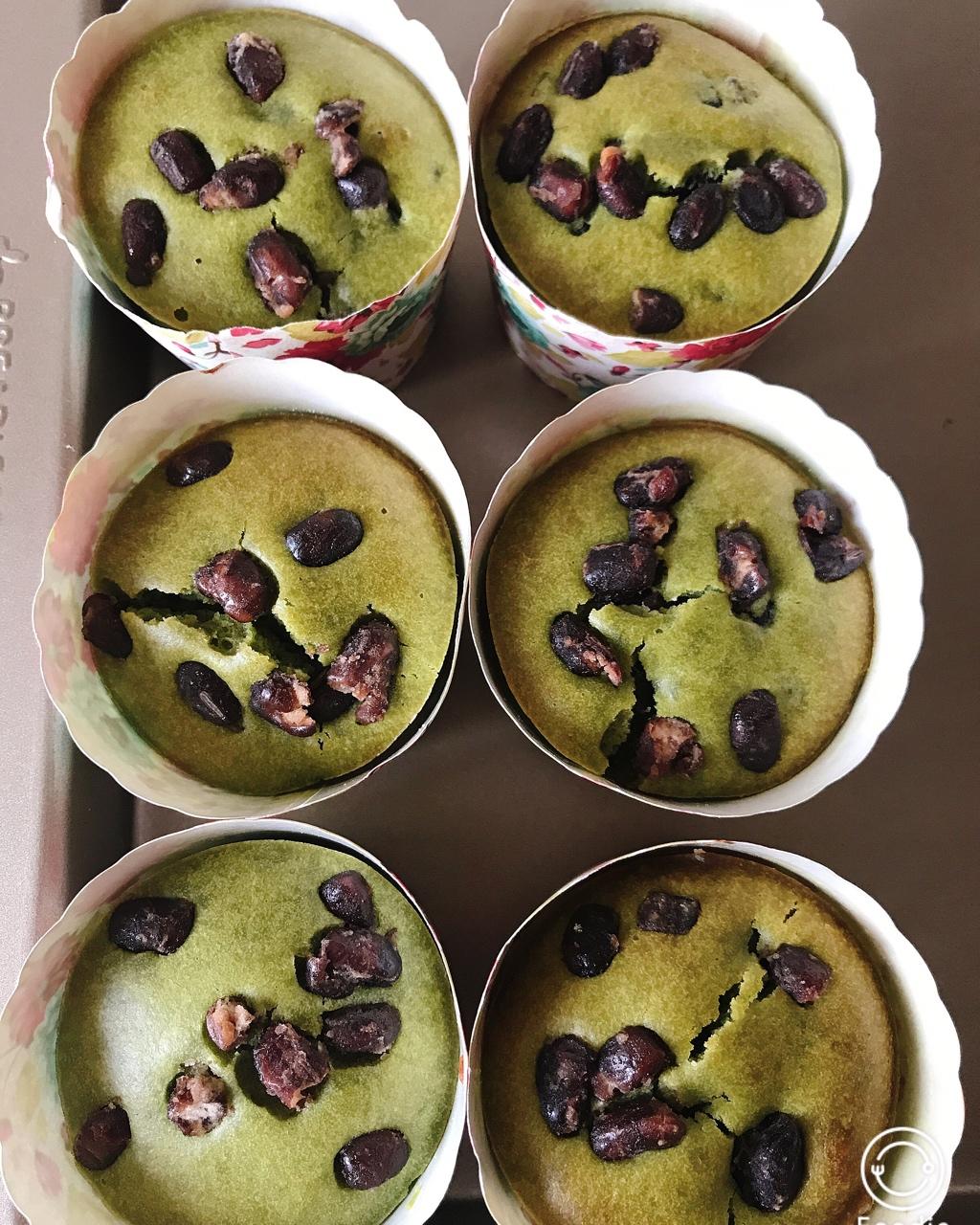 抹茶红豆玛芬