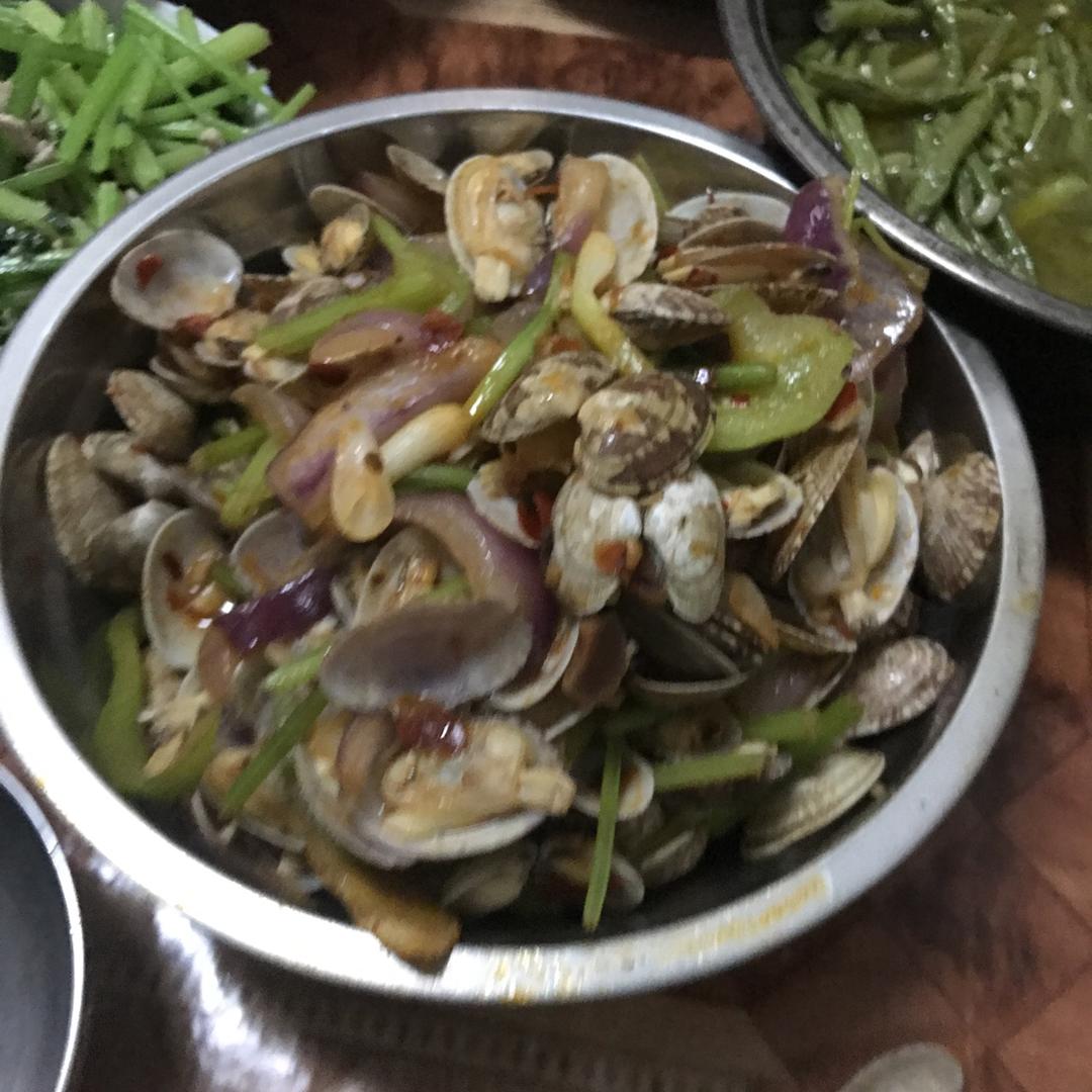 爆炒蛏子