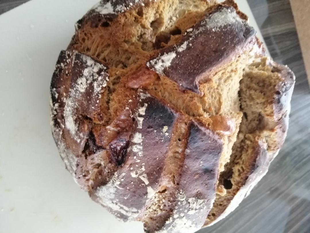 无糖低油/无油全麦欧包：简单易做