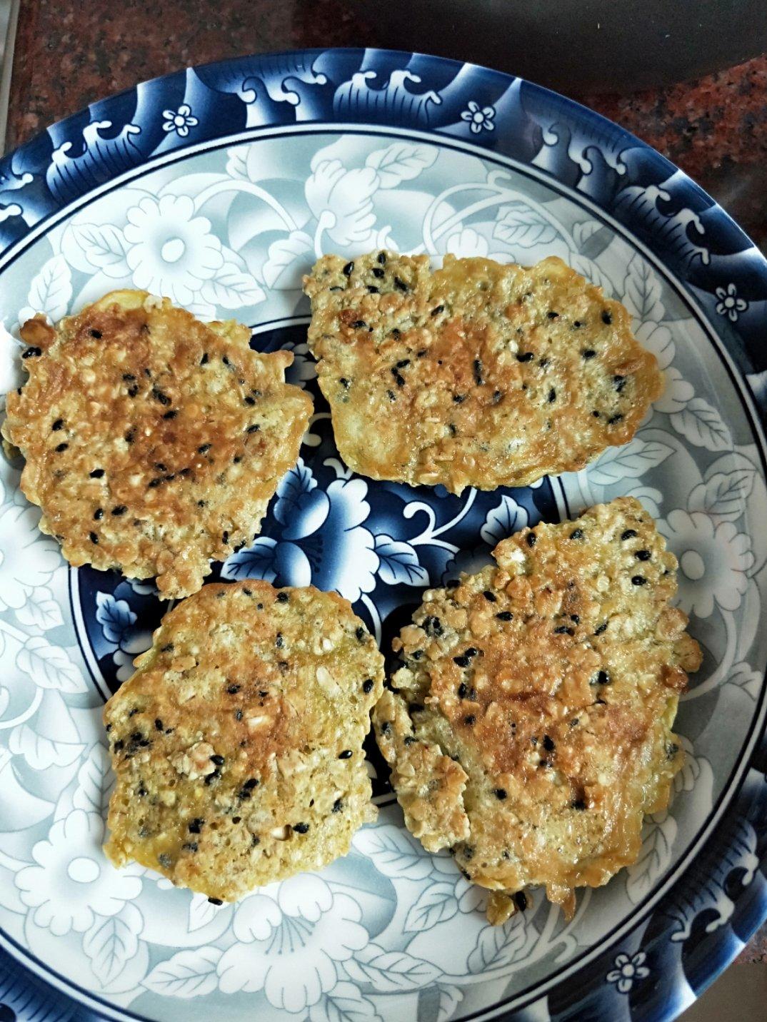 鸡蛋燕麦饼（平底锅版）