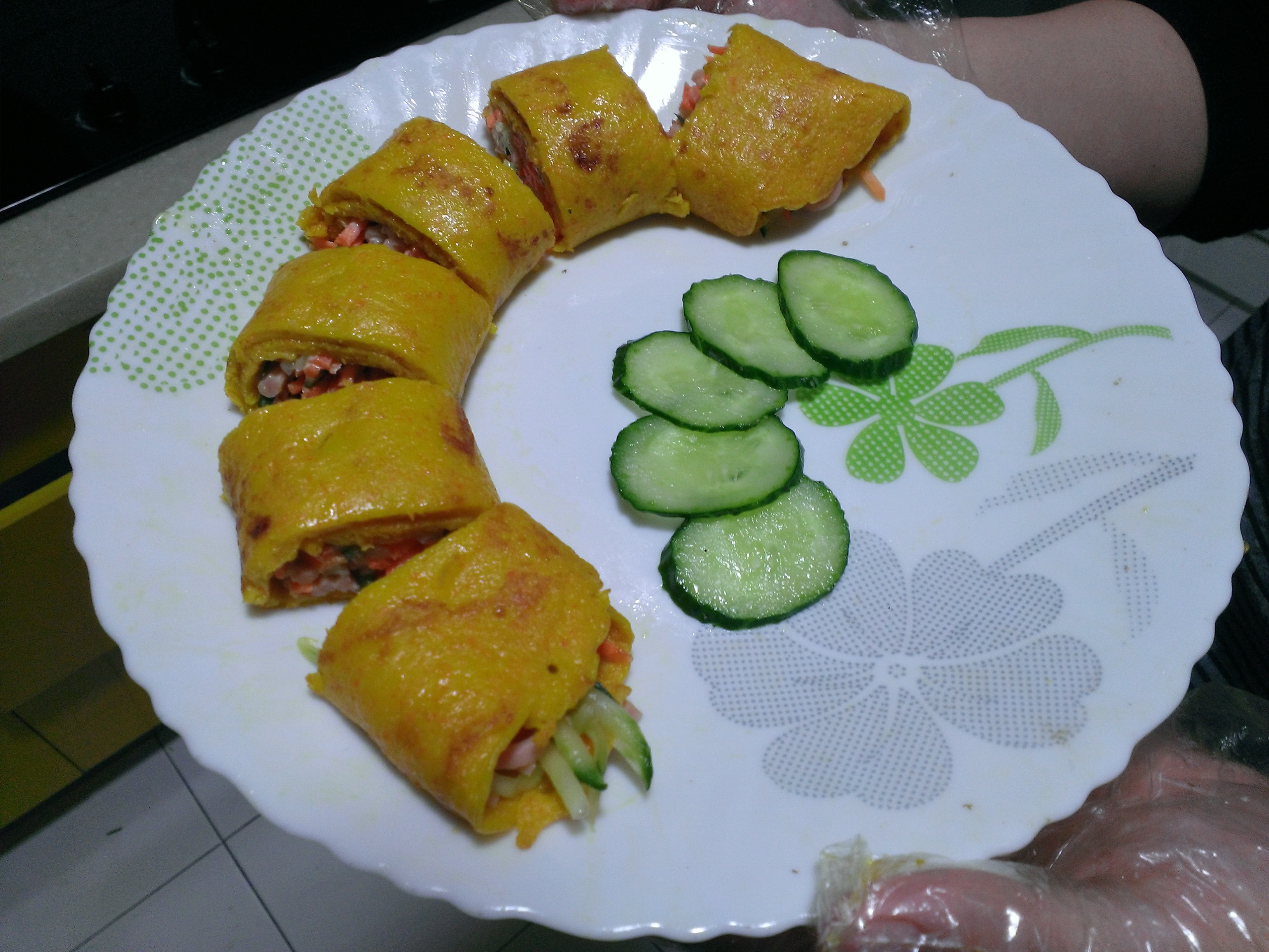 三色蛋卷