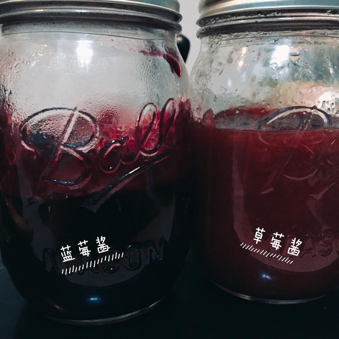 草莓酱&蓝莓酱