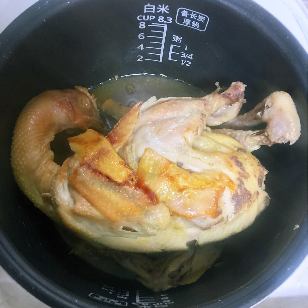 电饭煲版盐焗鸡