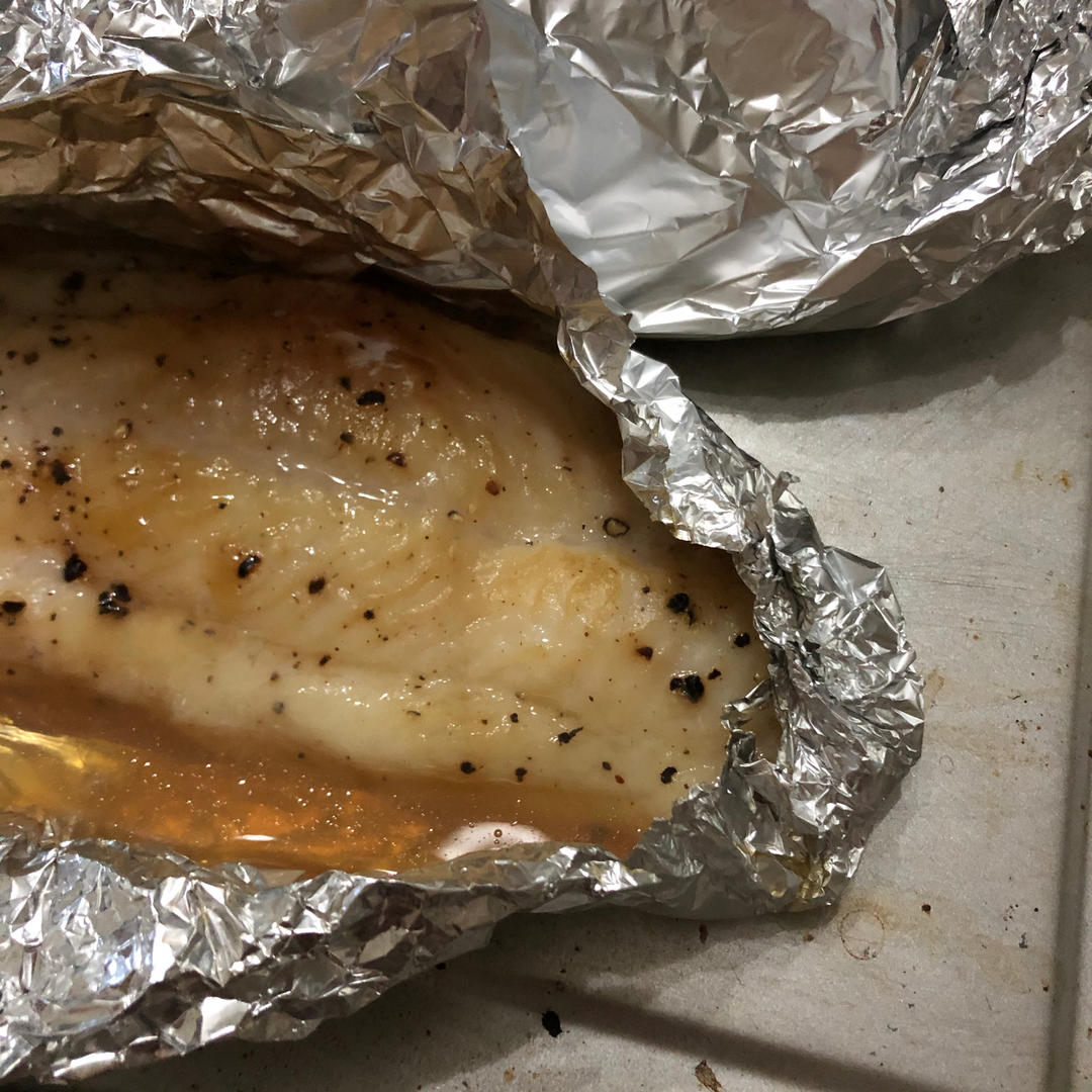 减脂餐~锡纸烤巴沙鱼