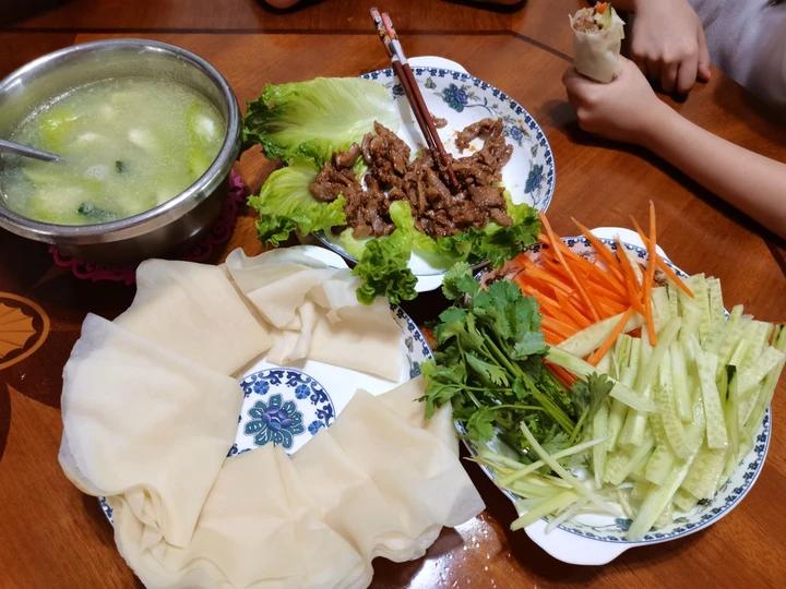 春饼   轻松一次做出十几张的春饼皮