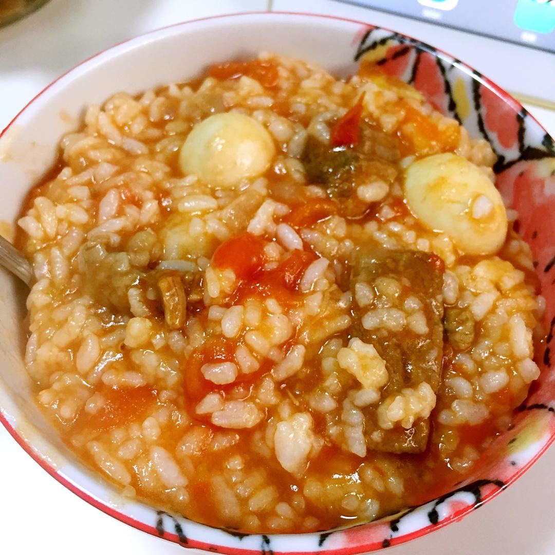 番茄牛肉蘑菇烩饭