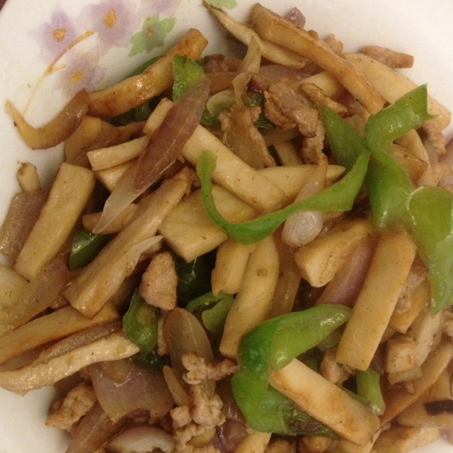 洋葱遇到杏鲍菇