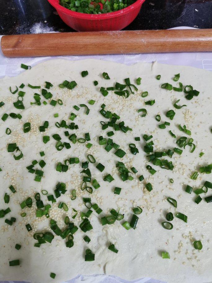 发面椒香葱花饼（超级宣软）