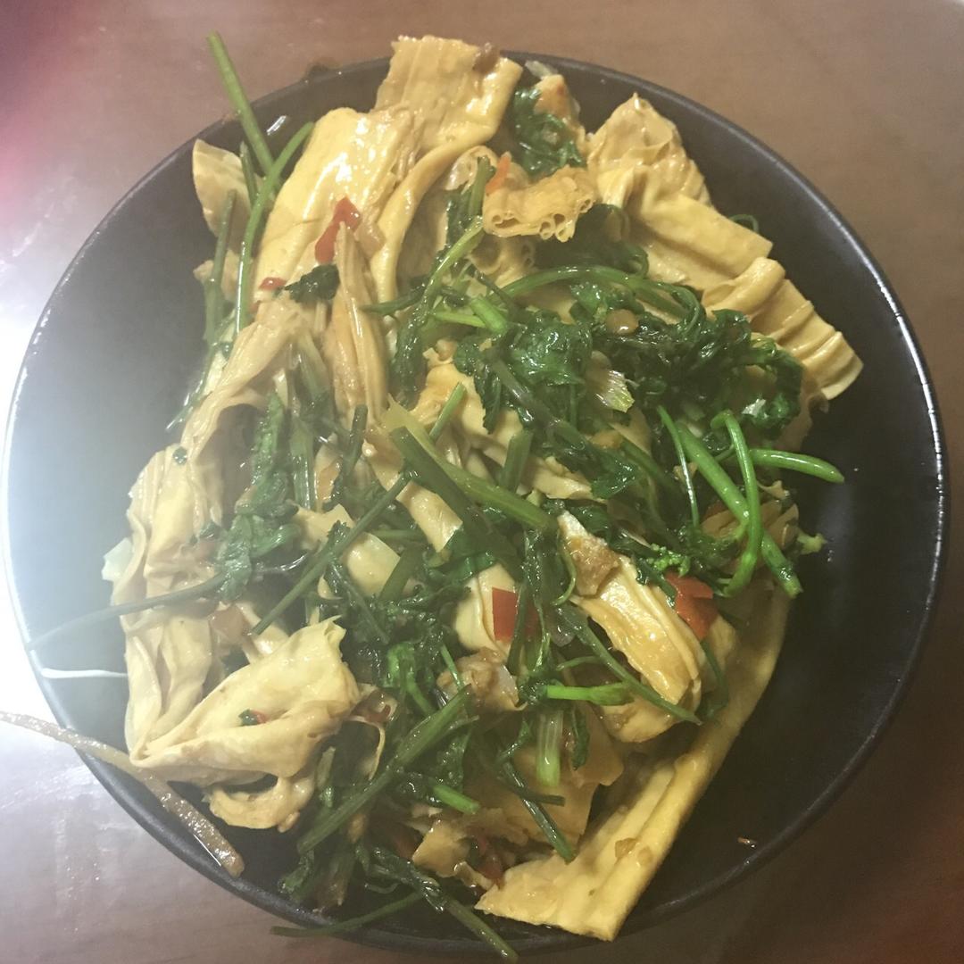 香菜拌腐竹