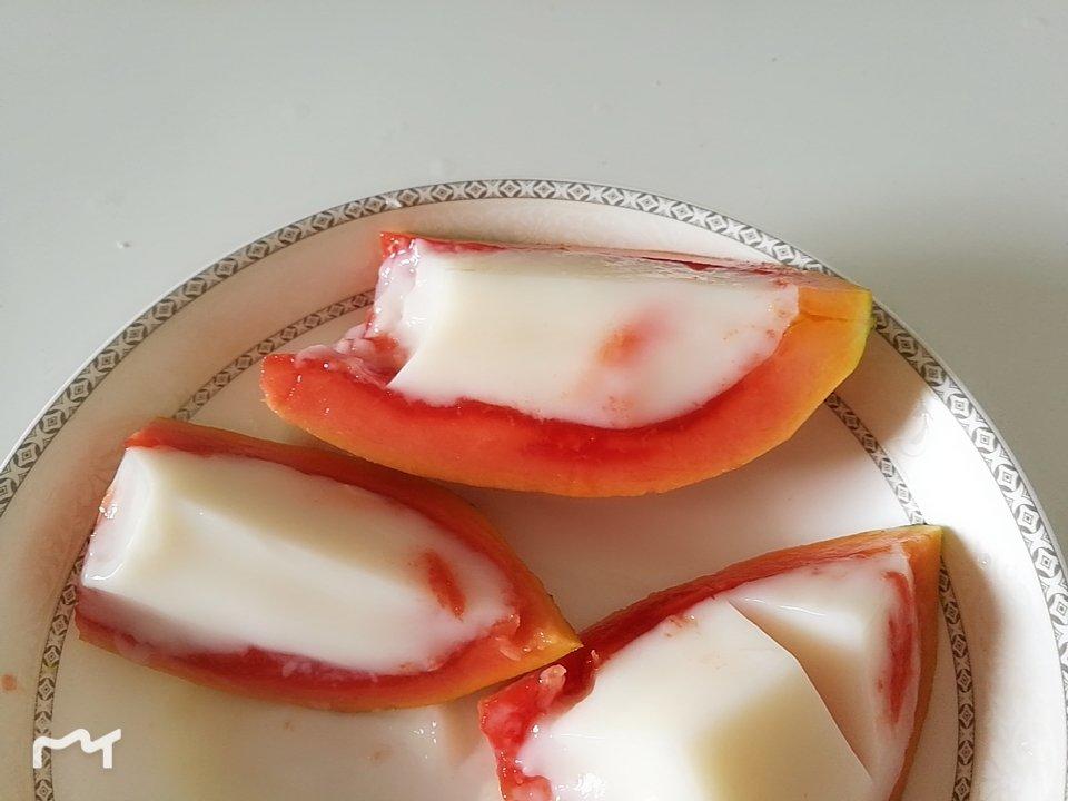 木瓜奶冻——（详细步骤）