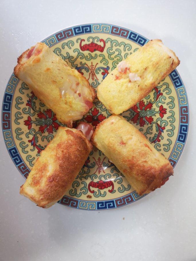 早餐之火腿芝士吐司卷