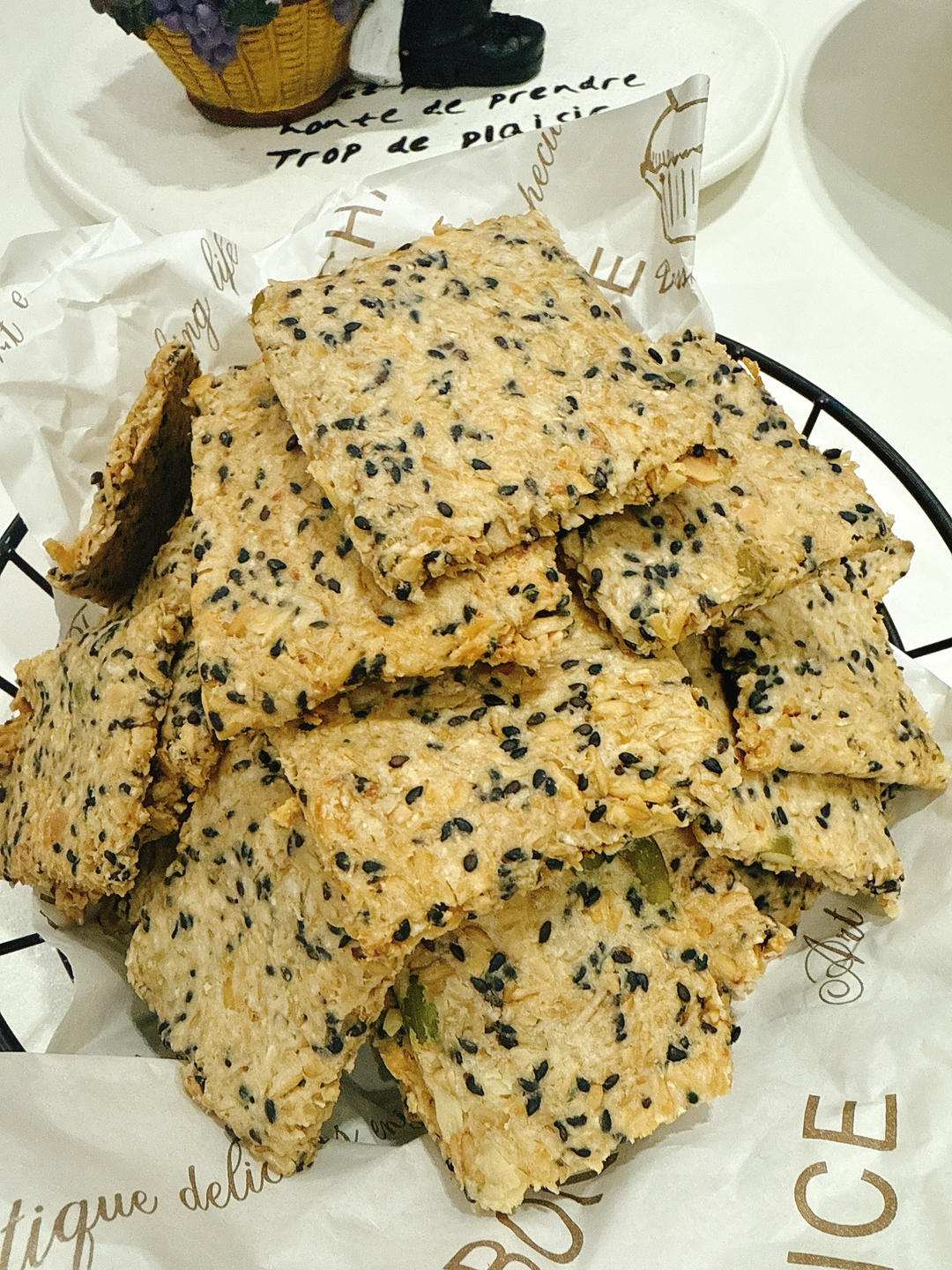 无蛋无糖无奶快手燕麦片饼干（高血糖、减肥零食）