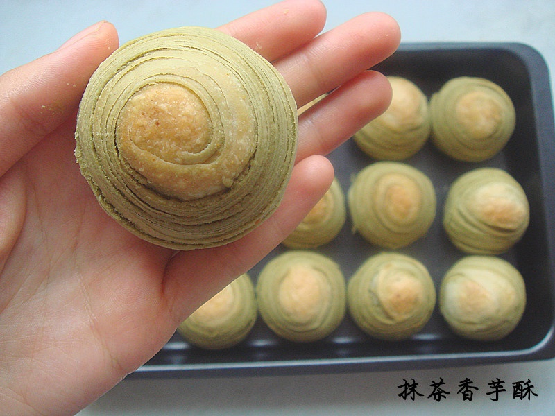 抹茶豆沙酥