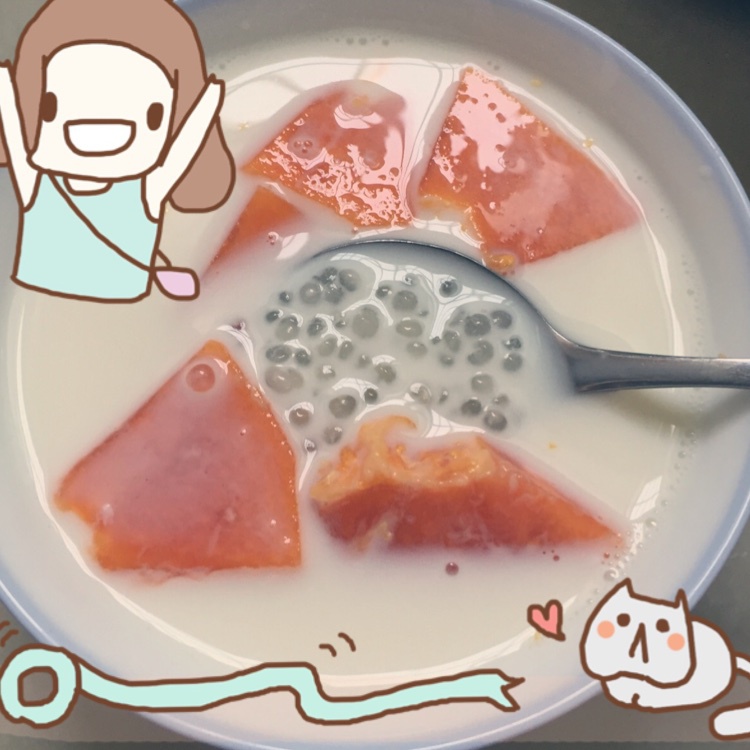 木瓜椰汁西米露