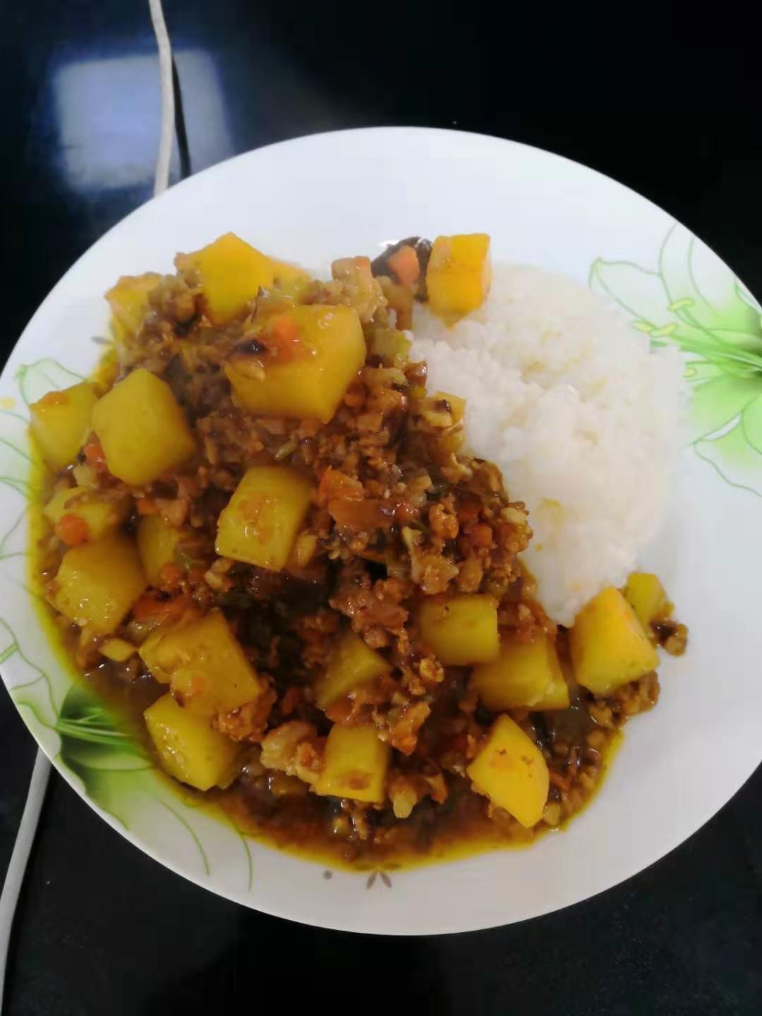 ㊙️香菇土豆肉沫拌饭❗️比外卖还好吃