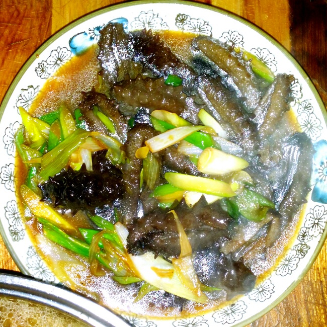 大葱爆海参