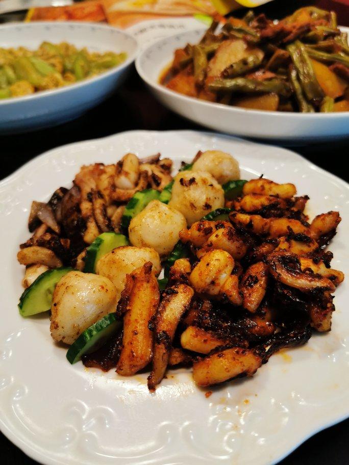 香辣鱿鱼须 赛过铁板的味道