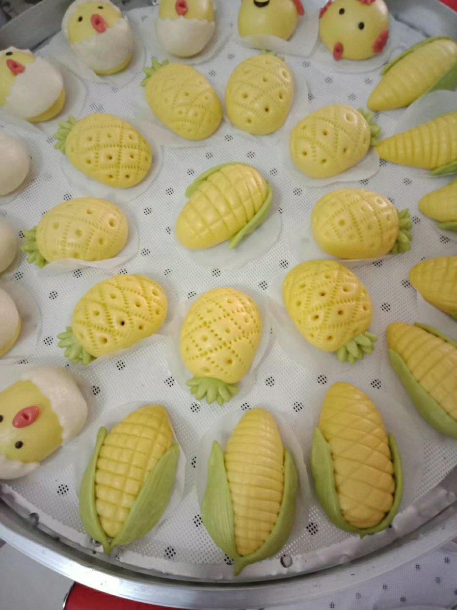 卡通包子做法卡通馒头做法（小玉米🌽造型）宝妈家庭版
