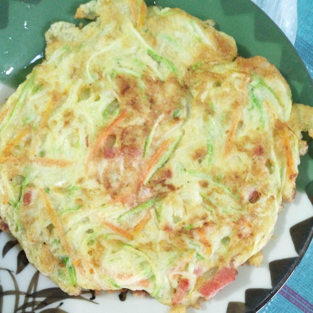 孩子挑食不爱吃菜就做这个～早餐蔬菜饼