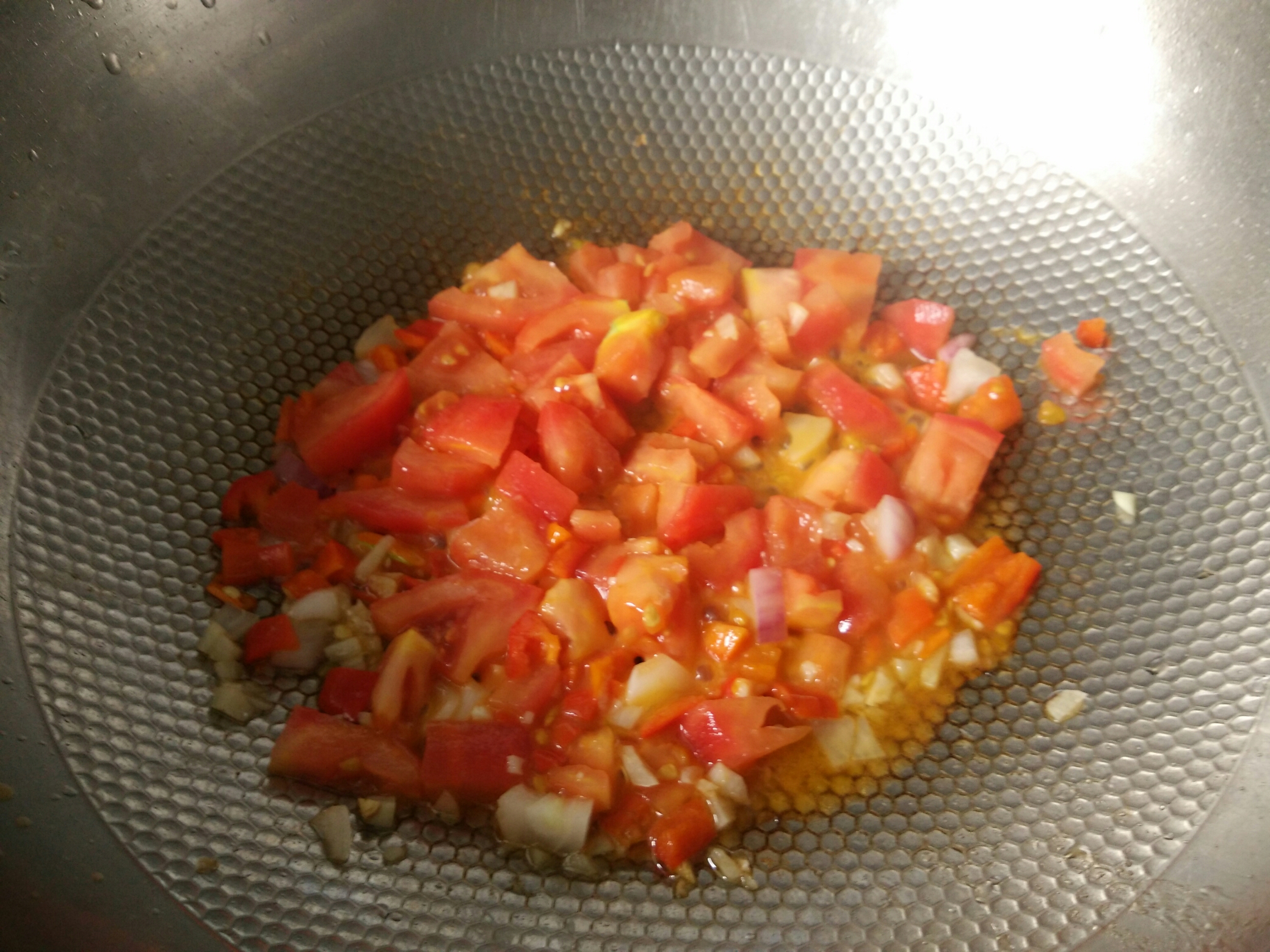番茄鸡肉焖饭的做法 步骤3