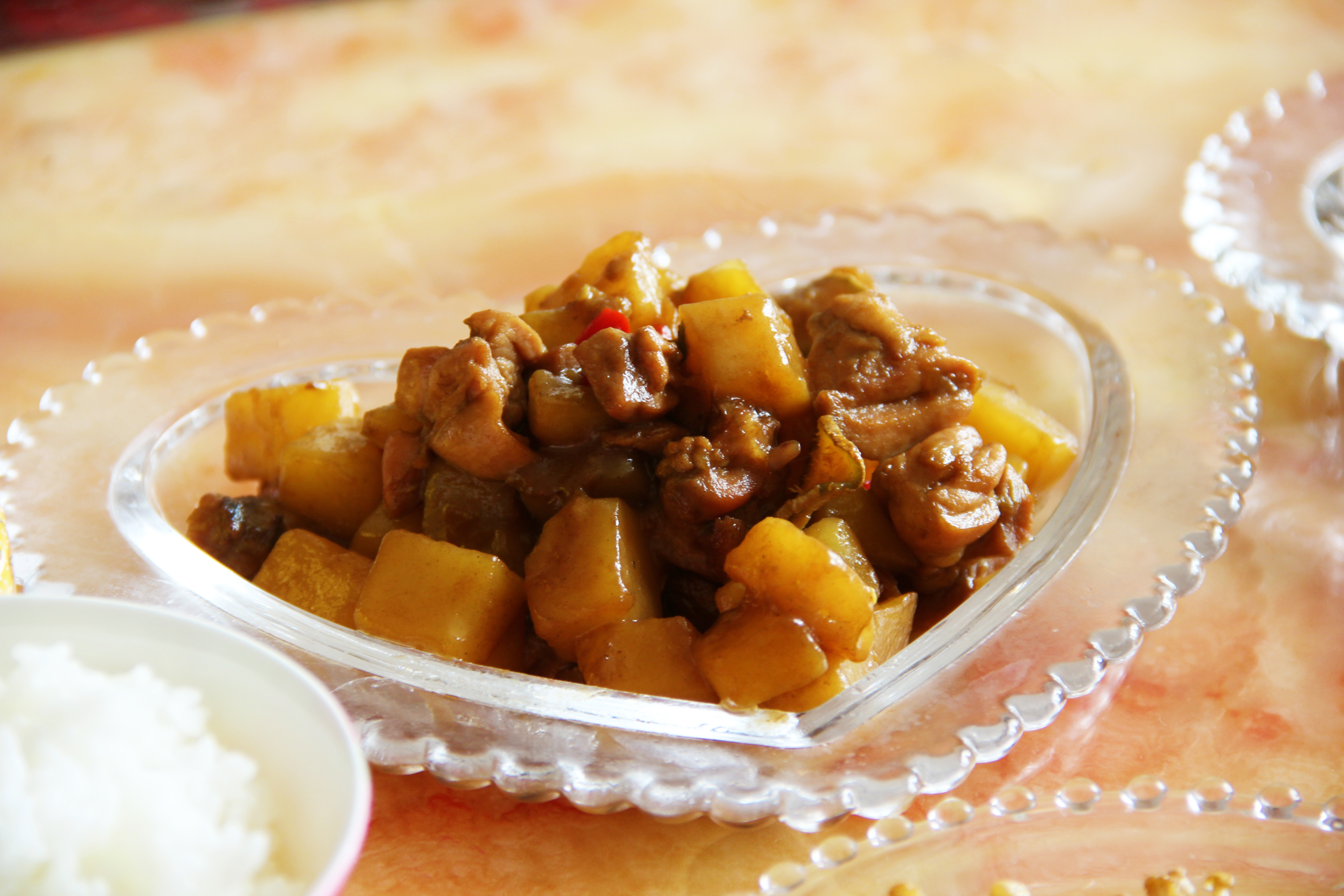 香辣土豆烧鸡块