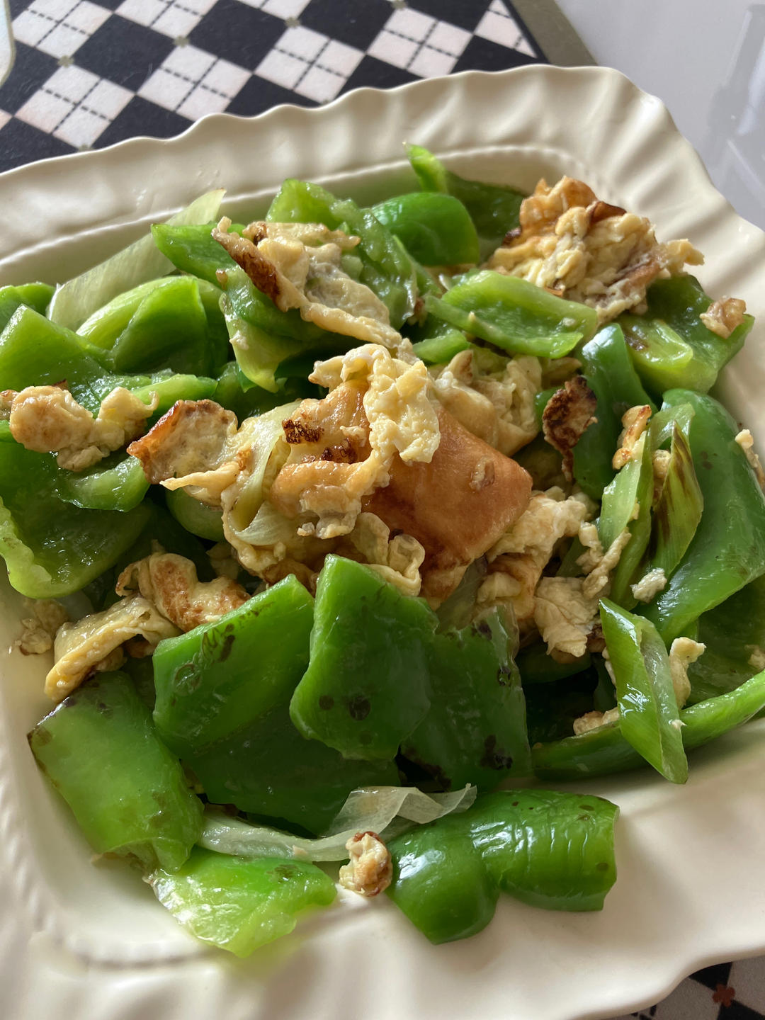 大辣椒炒鸡蛋
