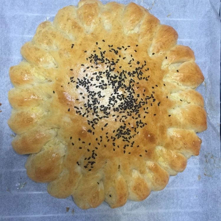 向日葵豆沙面包