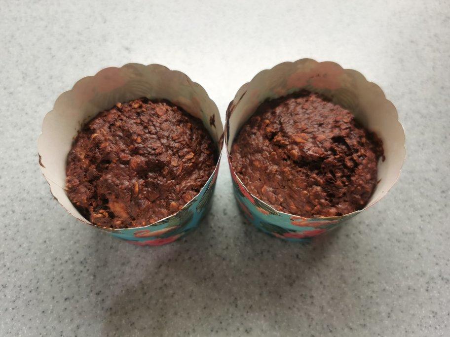 减脂食谱47｜熔岩燕麦蛋糕🍫0糖油·0面粉