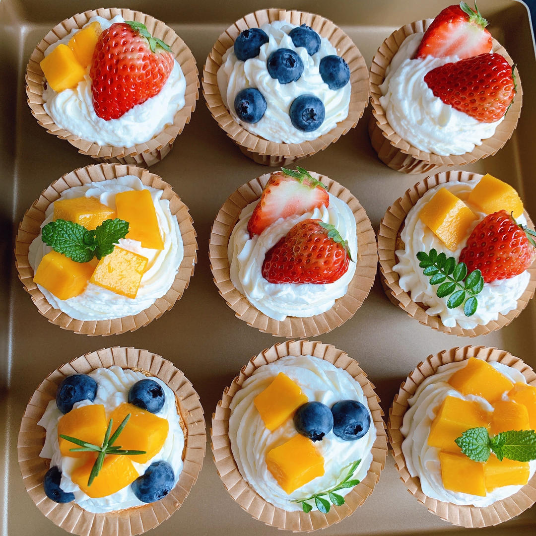 不回缩不开裂戚风纸杯蛋糕