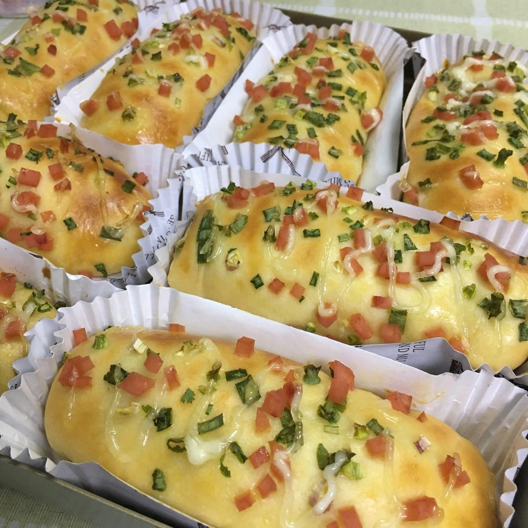 香葱火腿肉松面包