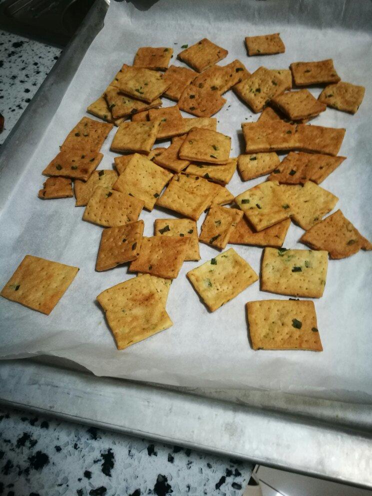 超级简单的葱香苏打饼