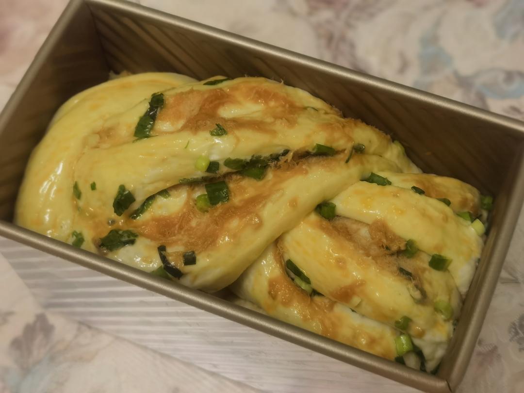 香葱肉松手撕吐司