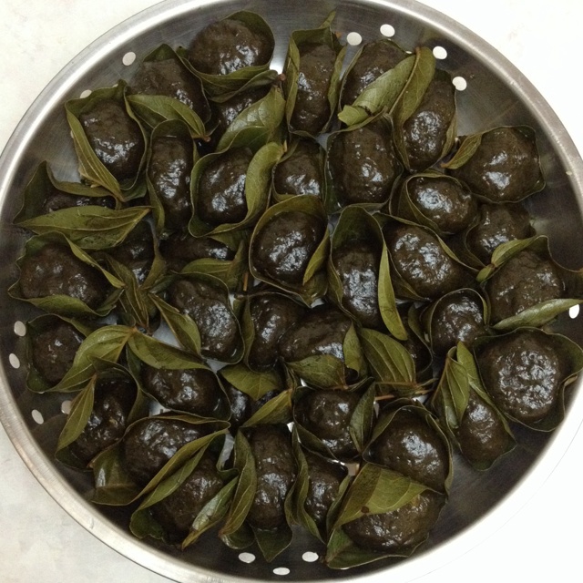 地方芭蕉叶糍粑