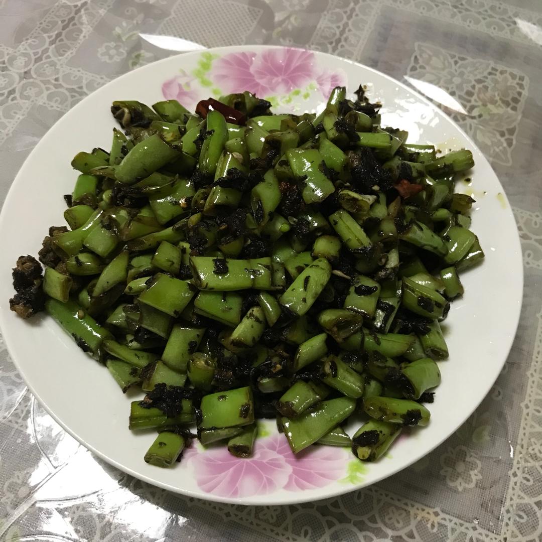 榄菜肉末四季豆