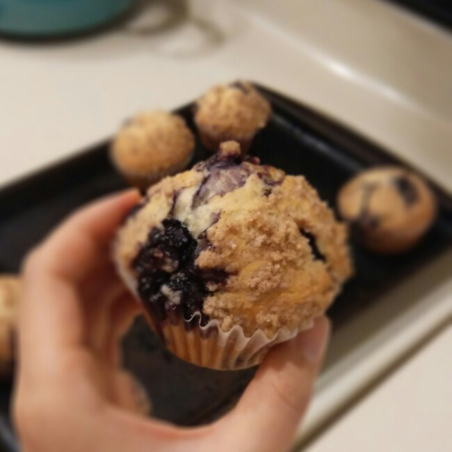 简单好吃的爆浆蓝莓马芬(免打发)