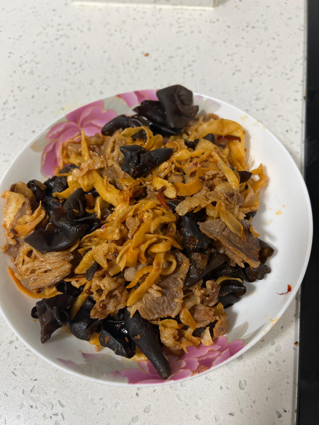 笋丝木耳炒肉